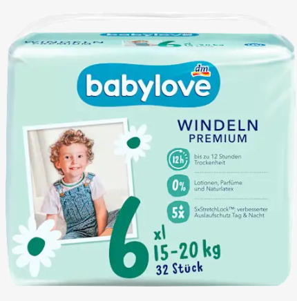 babylove おむつ プレミアム  サイズ 6(XL 15〜20kg) 32枚