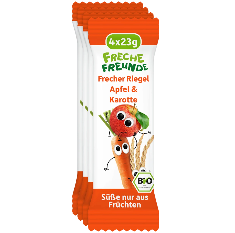 果物バー シリアル入り リンゴ・ニンジン味 1歳から 23g×4個(92g)