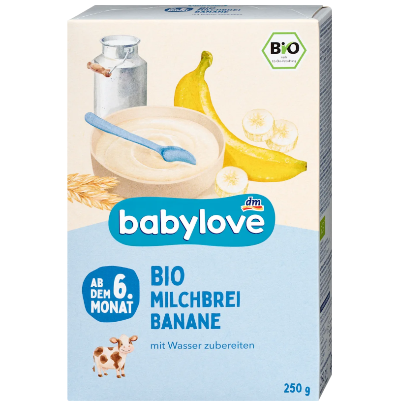 babylove オーガニック バナナのミルク粥 6か月から 250g