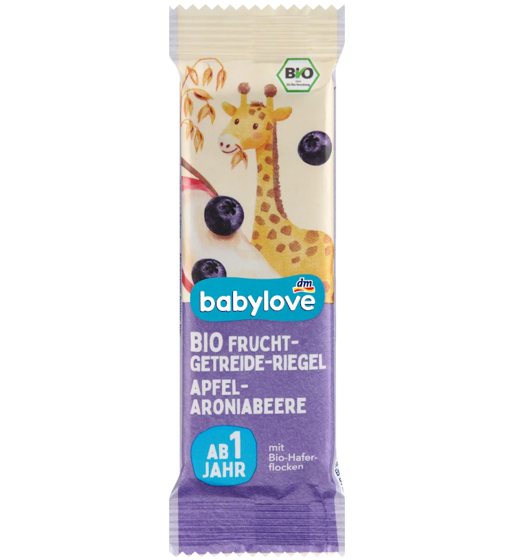 babylove 果物バー オーガニックリンゴ・アロニアベリー味 1歳から 25g