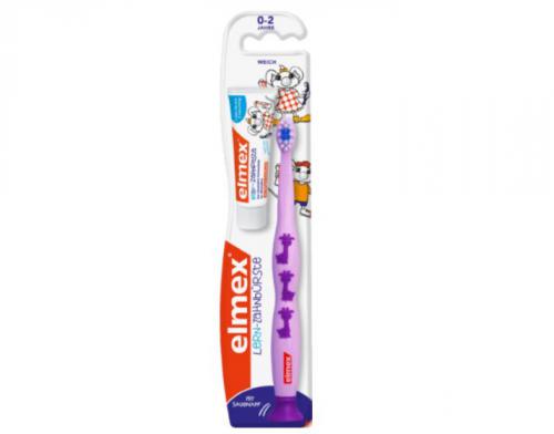 elmex エルメックス 学習用歯ブラシ(0～2歳)+歯磨き粉 キッズ (12ml) 1個