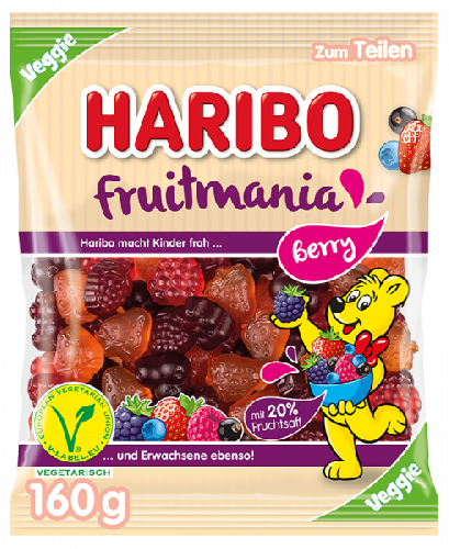 ハリボー HARIBO FRUITMANIA BERRY フルーツマニア ベリー 160g