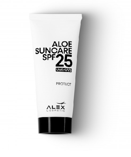 ALEX アレックス コスメティック アロエ サンケアクリーム SPF25 75ml × 4個セット