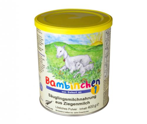 やぎ粉ミルク bambinchen Step 1(0ヶ月〜6ヶ月) 400g × 20箱セット