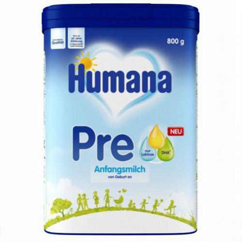 Humana フマナ 粉ミルク PRE (0ヶ月から12ヵ月)  750g × 2個セット