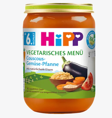 HIPP (ヒップ) オーガニック 離乳食 有機クスクスと野菜 (6ヶ月から) 190g