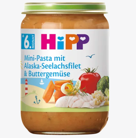 HIPP 魚 野菜クリームソーススパゲッティ 6ヶ月～ 190g