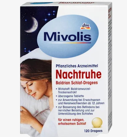 Mivolis 夜間睡眠用バレリアン 睡眠薬糖衣錠 N 120錠
