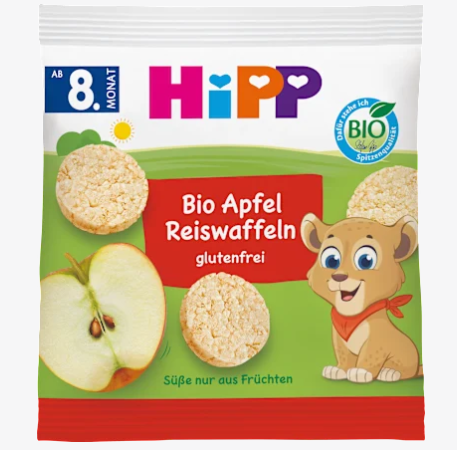 Hipp ライスワッフル リンゴ味 8ヶ月から 30g