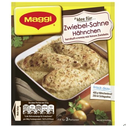 Maggi マギー アイデアフォー オニオンクリームチキン 26g