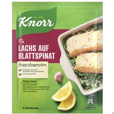 Knorr クノール フィックス サーモンホウレンソウ添え 28g