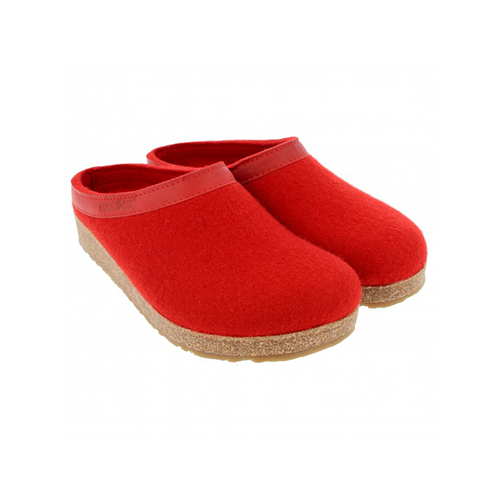 ハフリンガー(HAFLINGER) 高級スリッパ コルクフット ルビーカラー