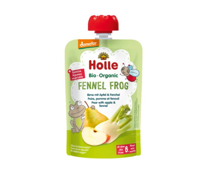 ホレ(Holle) 洋ナシ ピューレ (リンゴ&フェンネル入り) 6か月から 100g × 4個