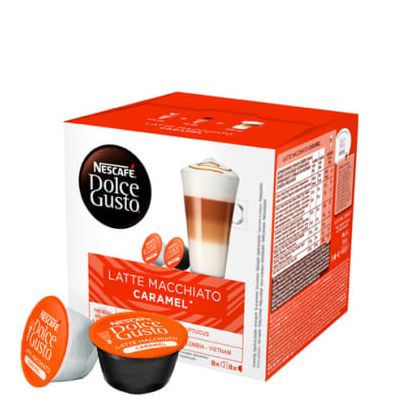 Nescafe キャラメル ラテマキアート (ドルチェグスト用カプセル) 16個