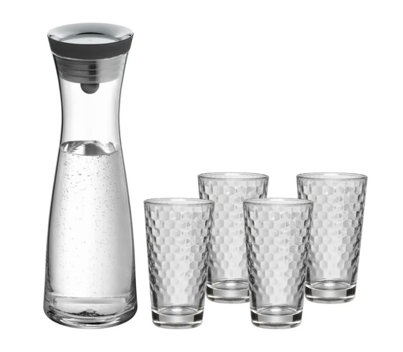 WMF ベーシック ウォーターデキャンタ (グラス4個付き)