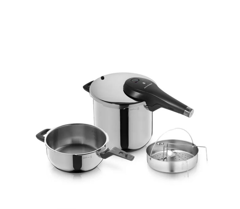 WMF パーフェクトプレミアム ワンポット圧力鍋セット (スチームバスケット付き、6.5L＋3L)