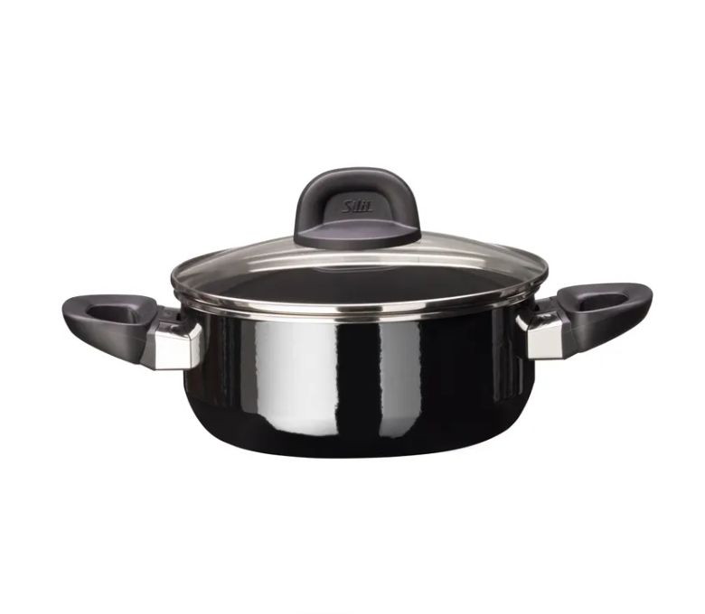 SILIT シリット シラルガン モデストライン ブレージングパン (蓋付き、20cm、ブラック)