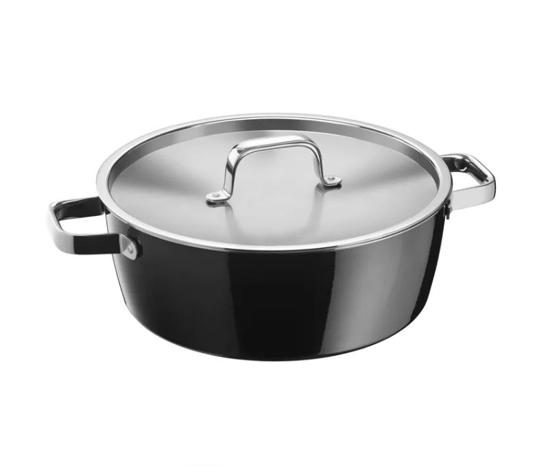 WMF フュージョンテック アロマティック 円形ロースター (28cm、ブラック)