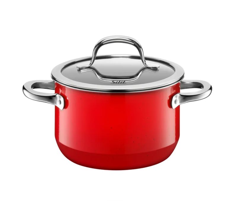 SILIT シリット シラルガン パッション スープポット (蓋付き、16cm、レッド)
