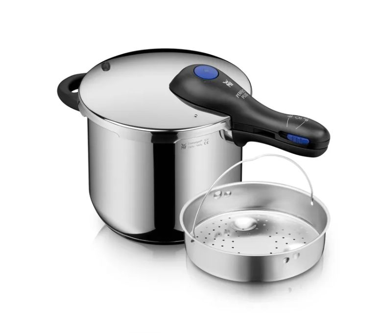 WMF パーフェクトプラス ワンポット圧力鍋セット (スチームバスケット付き、6.5L)