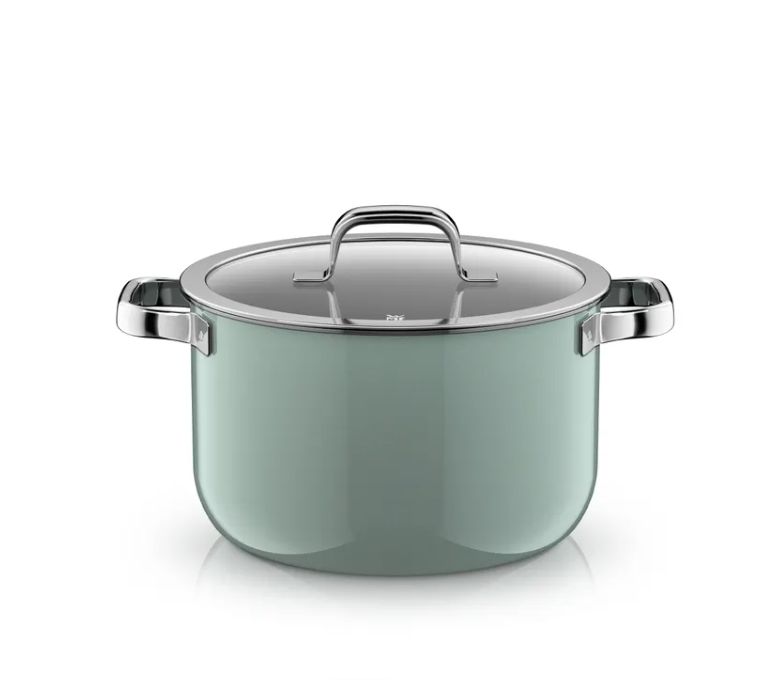 WMF フュージョンテック ミネラルプロ スープポット (蓋付き、24cm、ユーカリヘイズ)