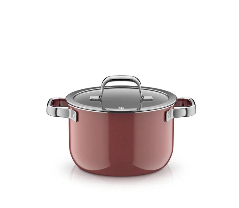 WMF フュージョンテック ミネラルプロ スープポット (蓋付き、20cm、ローズクォーツ)