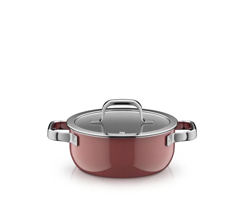 WMF フュージョンテック ミネラルプロ ブレージングパン (蓋付き、20cm、ローズクォーツ)