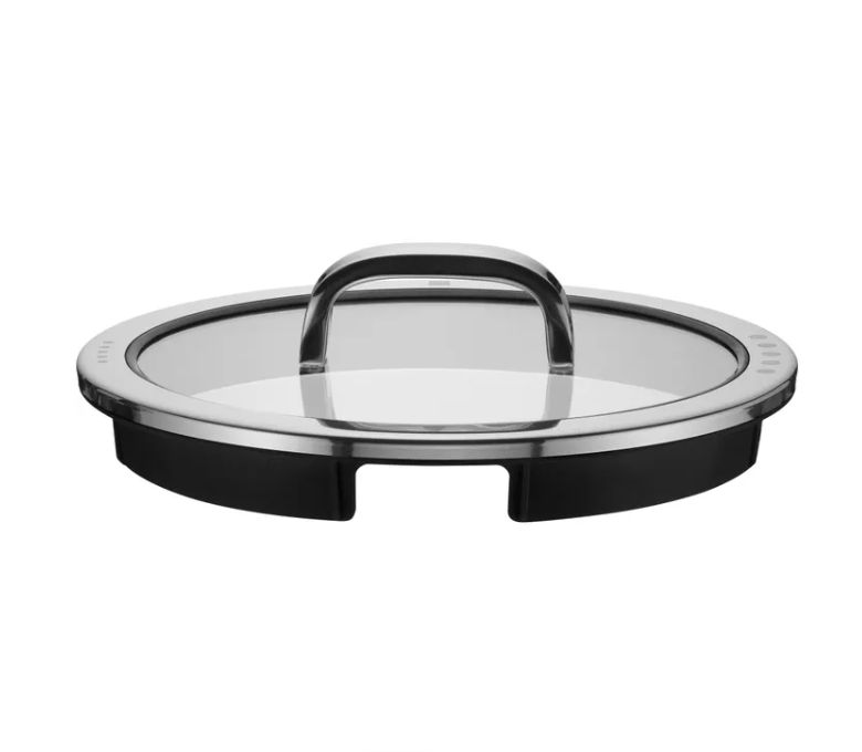 WMF ファンクション4 ガラス蓋 (24cm、ブラック)