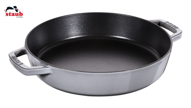 ストウブ(STAUB) フライパン 両手フライパン 26cm、グラファイトグレー
