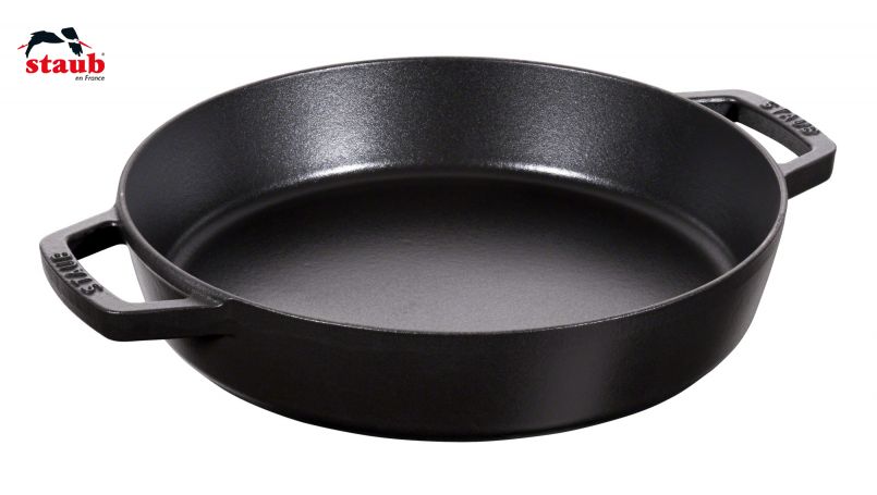 ストウブ(STAUB) フライパン 両手フライパン 26cm、ブラック