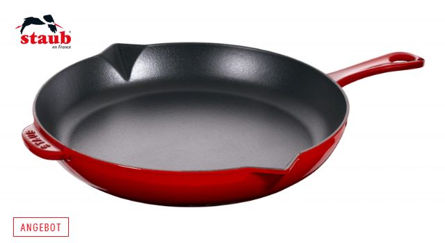 ストウブ(STAUB) フライパン 鋳鉄ハンドルフライパン チェリーレッド