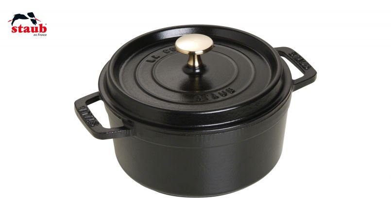 STAUB ココット ココット (ラウンド、18 CM、ブラック) 1個