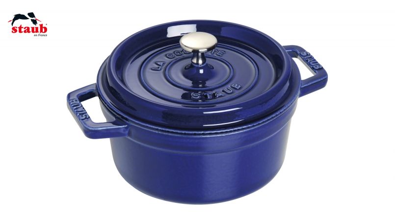 STAUB ココット ココット (ラウンド、20 CM、ダークブルー) 1個
