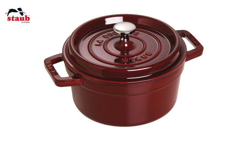STAUB ココット ココット (ラウンド、22 CM、グレナディン) 1個