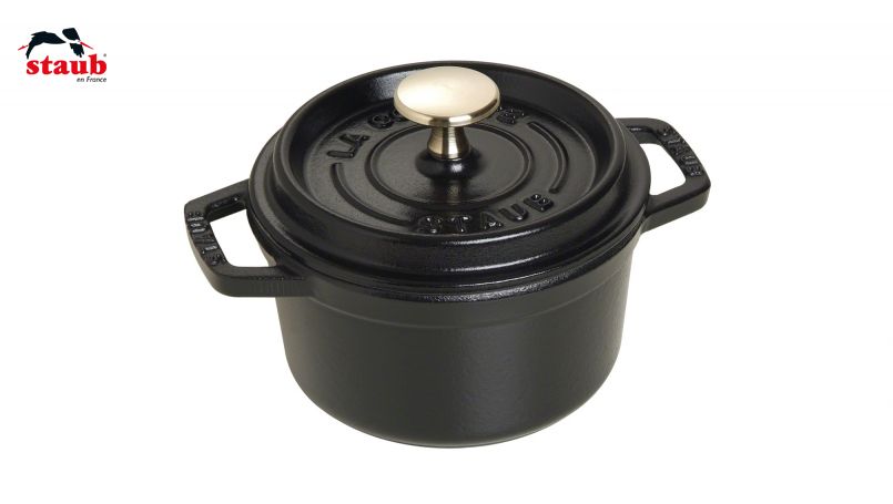 STAUB ココット ココット (ラウンド、14 CM、ブラック) 1個