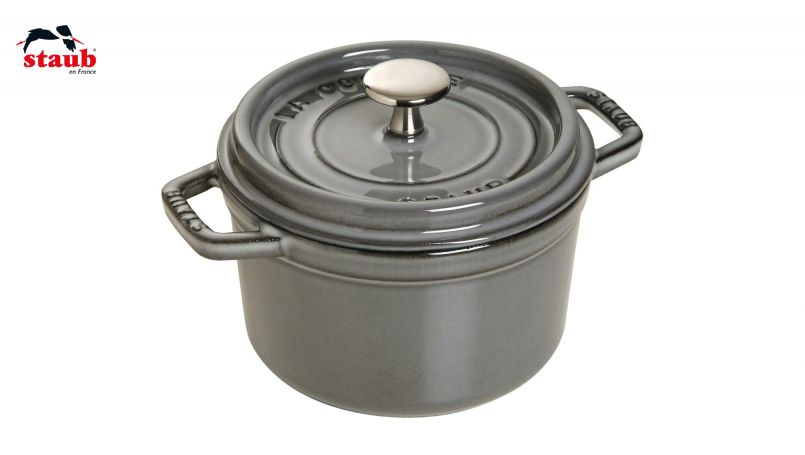 STAUB ココット ココット (ラウンド、16 CM、グラファイトグレー) 1個
