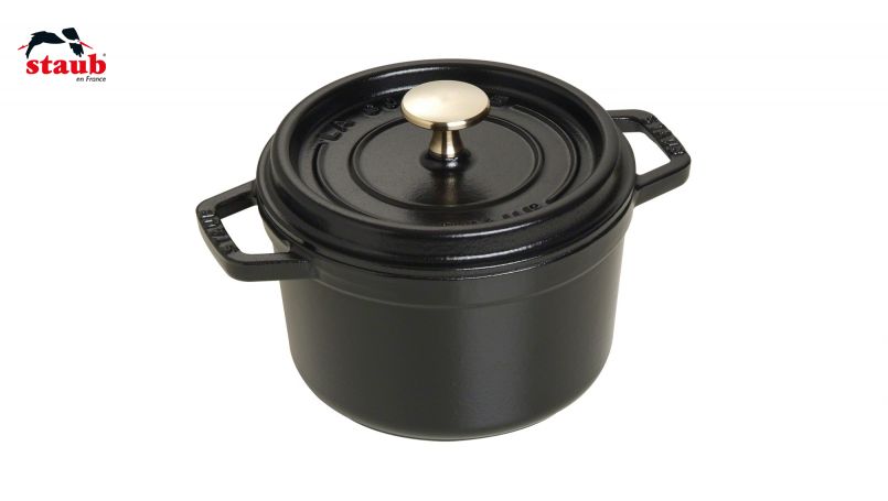 STAUB ココット ココット (ラウンド、16 CM、ブラック) 1個