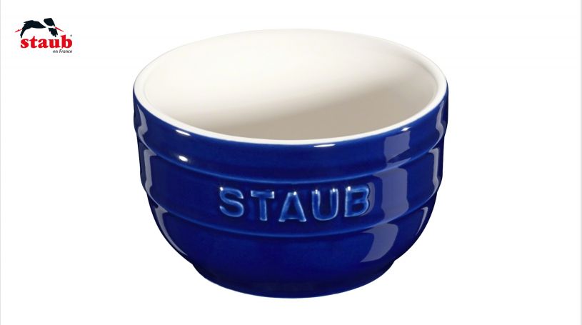 STAUB サービング ラムカン (ラウンド、ダークブルー) 1個