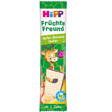 Hipp 果物バー 果物フレンド リンゴ・バナナ・オーツ麦 1歳から 23g