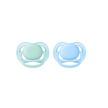 Avent おしゃぶり ウルトラエアー サイズ1(0〜6か月) 男の子向け 2個