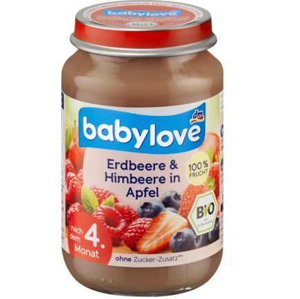 babylove 果物 リンゴ・イチゴ・ラズベリー 4か月から 190 g