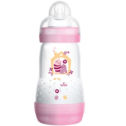 MAM 哺乳瓶 抗疝痛 260ml サイズ1 0〜6か月 女の子向け 1個