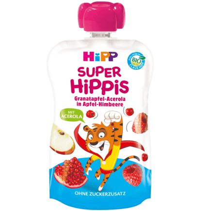 Hipp スクイズパック スーパー リンゴ・ラズベリー・ザクロ・アセロラ 1歳から 100g