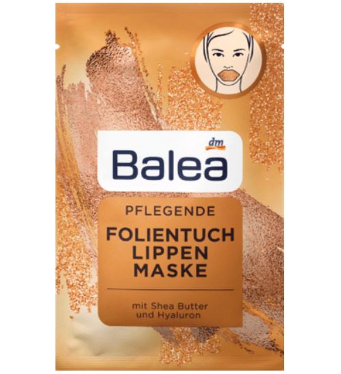 Balea バレア ローズゴールドホイルタオルリップマスク1枚